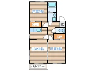 コーポ藤V【2階】の間取り