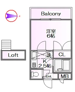 フジパレス行田参番館【2階】の間取り