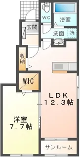 グレース・カーサ 2番館【1階】の間取り
