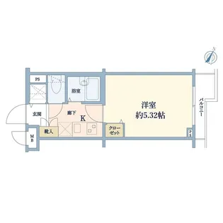 トーシンフェニックス牛込神楽坂【2階】の間取り