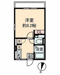 シティハイム オオヌキ【2階】の間取り