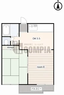 メゾンド伊藤II【2階】の間取り