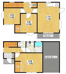 東京都青梅市東青梅4【一戸建】の間取り