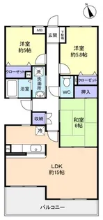 コルディアーレ西志津【1階】の間取り