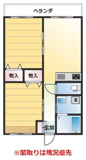 F2マンション【1階】の間取り