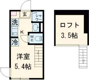 カーサ エスト 小岩【1階】の間取り