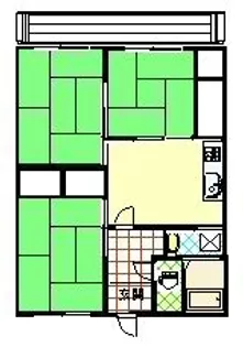 コージン田尾【3階】の間取り