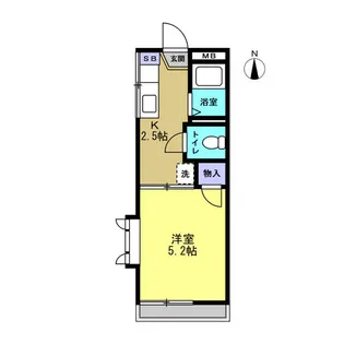 クリード江川【2階】の間取り