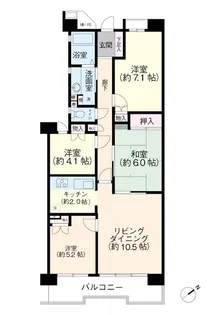 エルシティ新浦安【9階】の間取り