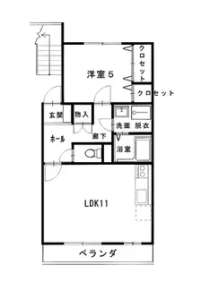 ボヌール【1階】の間取り