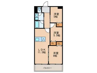 エタニティ・森ノ宮X【10階】の間取り