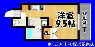 福岡県福岡市西区横浜1【マンション】の間取り