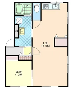 マンションK・K・M【1階】の間取り