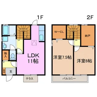 愛知県日進市岩崎町岩根【一戸建】の間取り