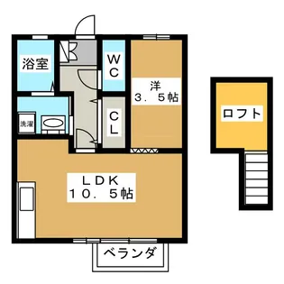 プレミール【1階】の間取り