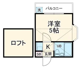 FLAT-B【2階】の間取り