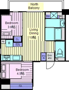 YG residence 壱番館【8階】の間取り