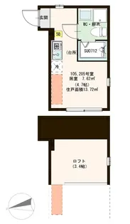 ハーモニーテラス三園II【2階】の間取り