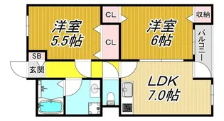 メゾン・ド・M【2階】の間取り