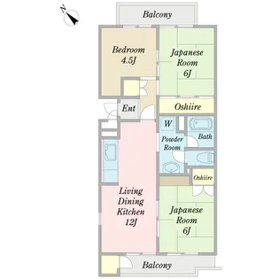 3LDKの間取り画像