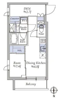 イプセ四谷三丁目【3階】の間取り