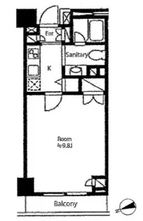 1Kの間取り画像