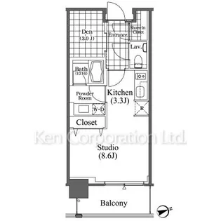芝浦アイランド ブルームタワー【4階】の間取り