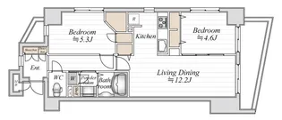 デュオステージ後楽園【2階】の間取り