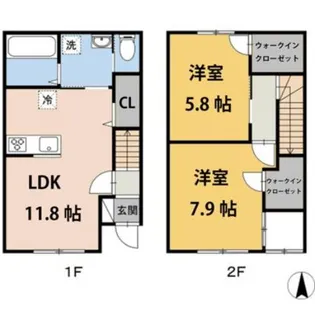 広島県福山市千田町2【一戸建】の間取り