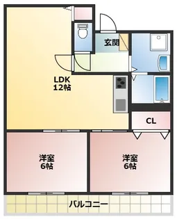 セゾン立石【4階】の間取り