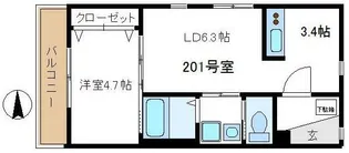 東京都中野区中野5【マンション】の間取り