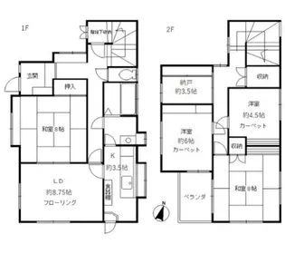 埼玉県朝霞市朝志ケ丘4【一戸建】の間取り