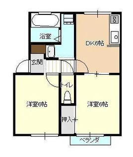 セジュールさつきII【1階】の間取り