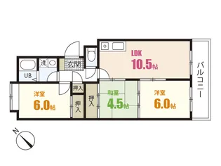 カルチャー岡【2階】の間取り