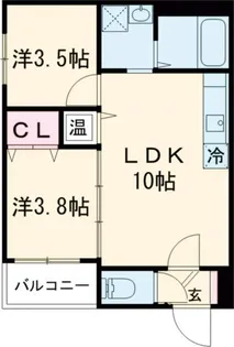 大阪府堺市堺区錦綾町2【アパート】の間取り