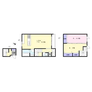 東京都大田区北千束3【一戸建】の間取り