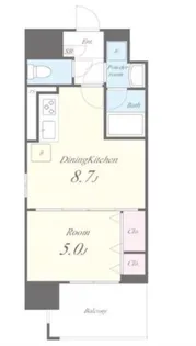 東京都港区南麻布1【マンション】の間取り