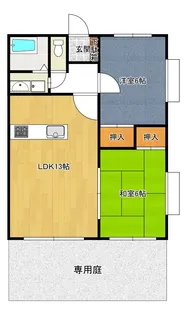 ヴィータ山室【1階】の間取り