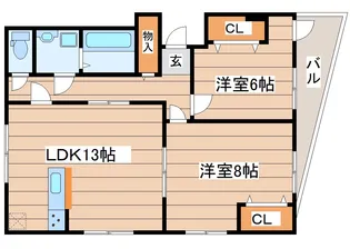 コーポラスジョイ【2階】の間取り