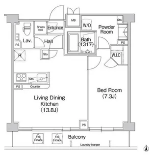 東京都世田谷区池尻4【マンション】の間取り