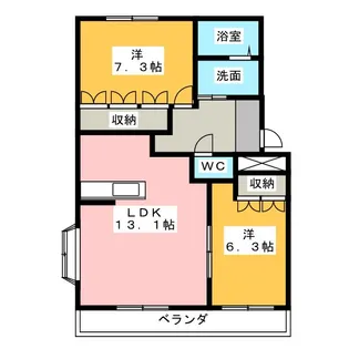 ノイ・ブルク【1階】の間取り