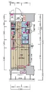 プレサンス名古屋駅ゲート【7階】の間取り