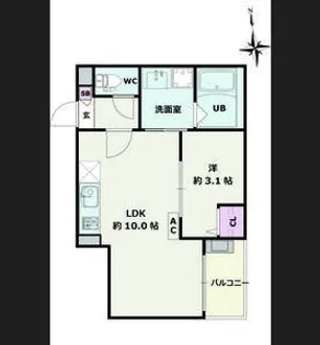 Jack heiwaI【3階】の間取り