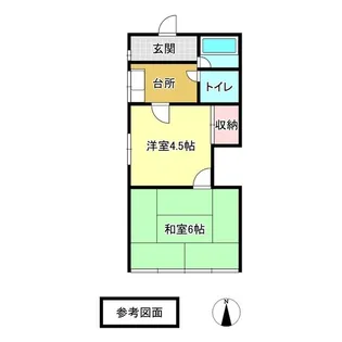 コーポミツトミ【1階】の間取り
