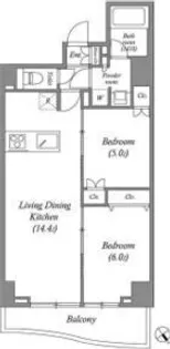 Primal Tabata【7階】の間取り