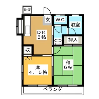 ハイツ松村【2階】の間取り