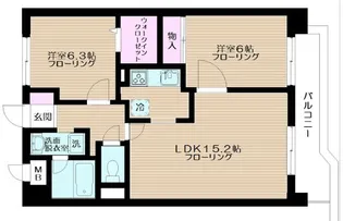 東京都北区王子1【マンション】の間取り