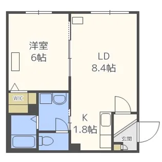 北海道札幌市中央区北六条西26【マンション】の間取り