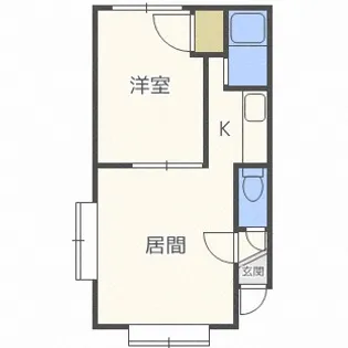 北海道札幌市西区発寒十条11【アパート】の間取り