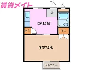 尾崎善ハイツ【1階】の間取り